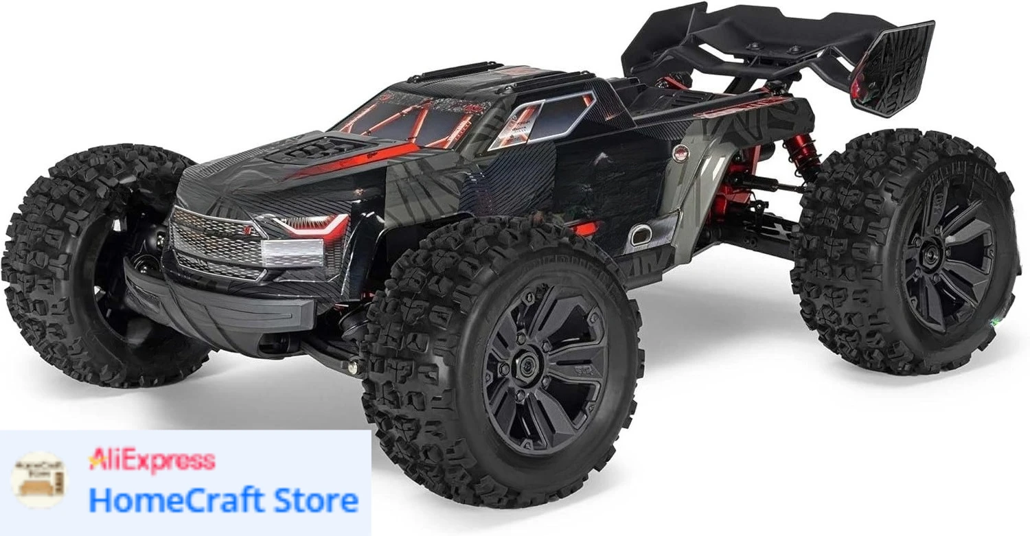 

1:8 Kraton 6S EXB Ready to Run, Clipless Body, Basher Monster Truck RC Remote Controlled, Powerful and Stable Brushless Motor
