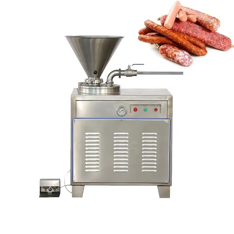 Automatic Hydraulic Sausage Stuffing Filling Machine Sausages Filler Stuffer Make Machine