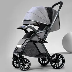 Hot Sales sample baby stroller lightweight reversible washable trolley folding high landscape umbrella stroller