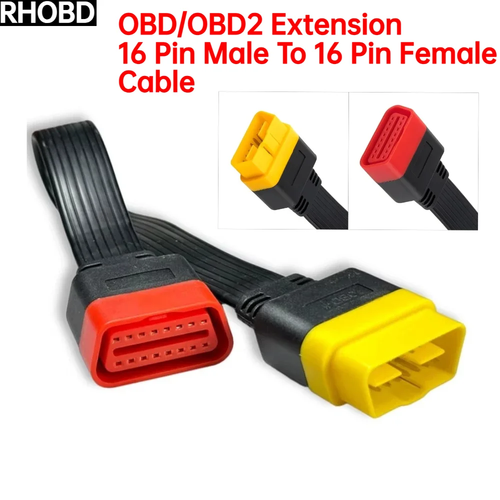 

Лучший 16-контактный разъем «папа» на 16-контактный «мама» OBD 2 OBD II для автоматического диагностического удлинительного кабеля 14 дюймов для X431V/V+/PRO/