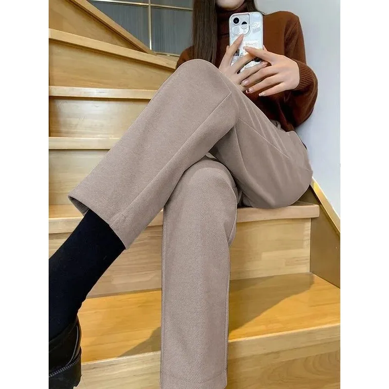 Forrado thiened queimado feminino outono inverno nova cintura alta emagrecimento nove pontos tamanho pequeno tt914