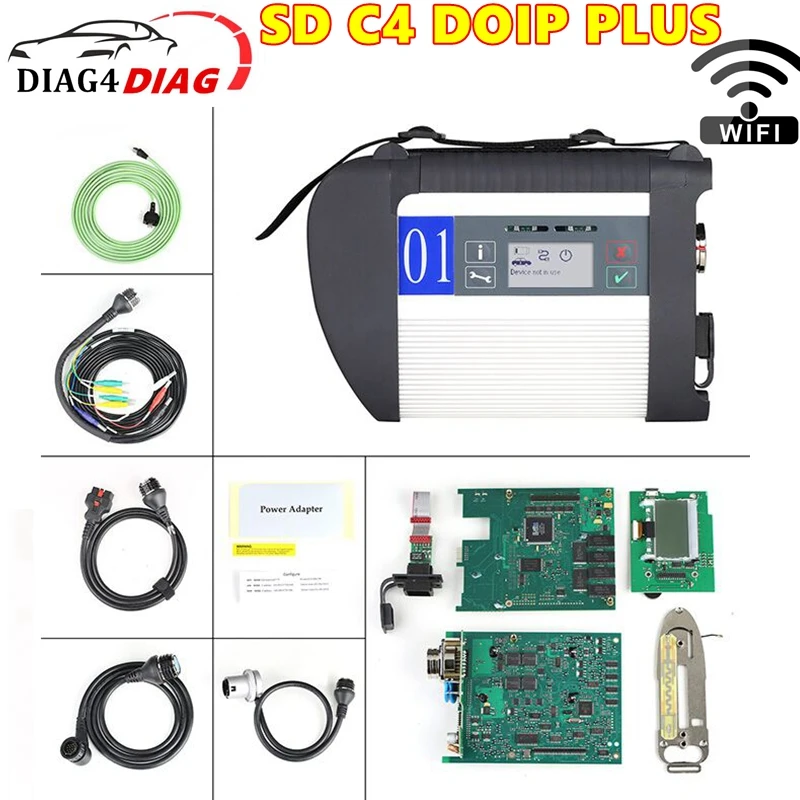 

Best Quality Full Chip C4 SD for MB STAR C4 SD DoiP C4 MB SD Connect Compact 4 MB SD C4 Wifi Diagnose Tool For Mercedes-Benz