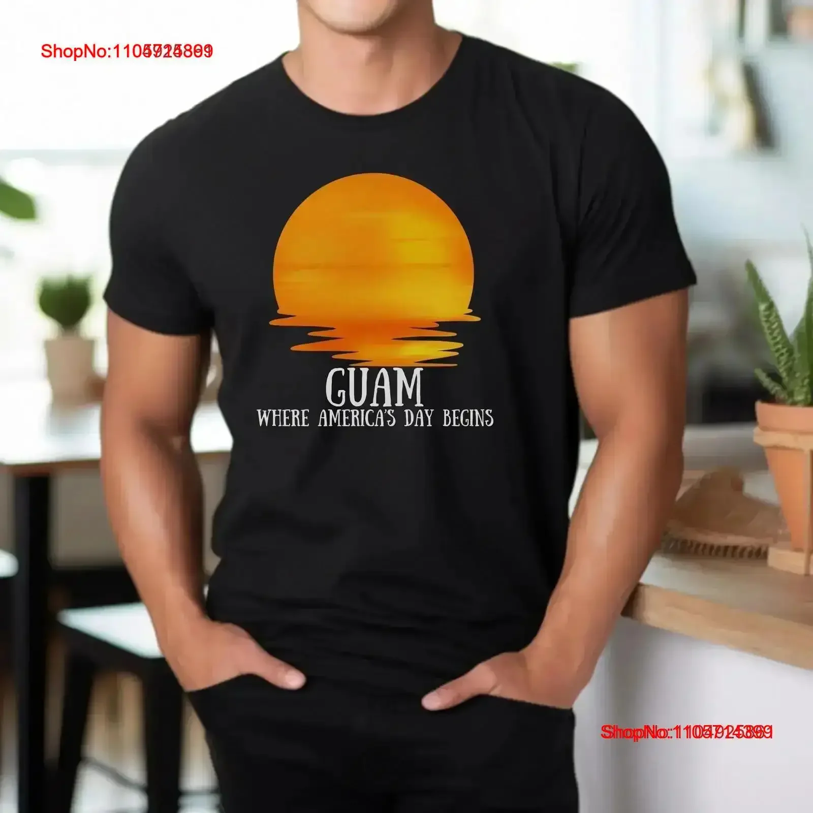 Guam Patriotic T Shirt Where America's Day Begins US Territory Pride Island Life Unique Geography Jersey Short vintage Washed