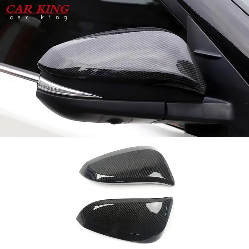 For Toyota Harrier 2014 2015 2016 2017 2018 Aaccessories ABS Carbon fiber Car Side Door rearview mirror Cover Trim Car Styling