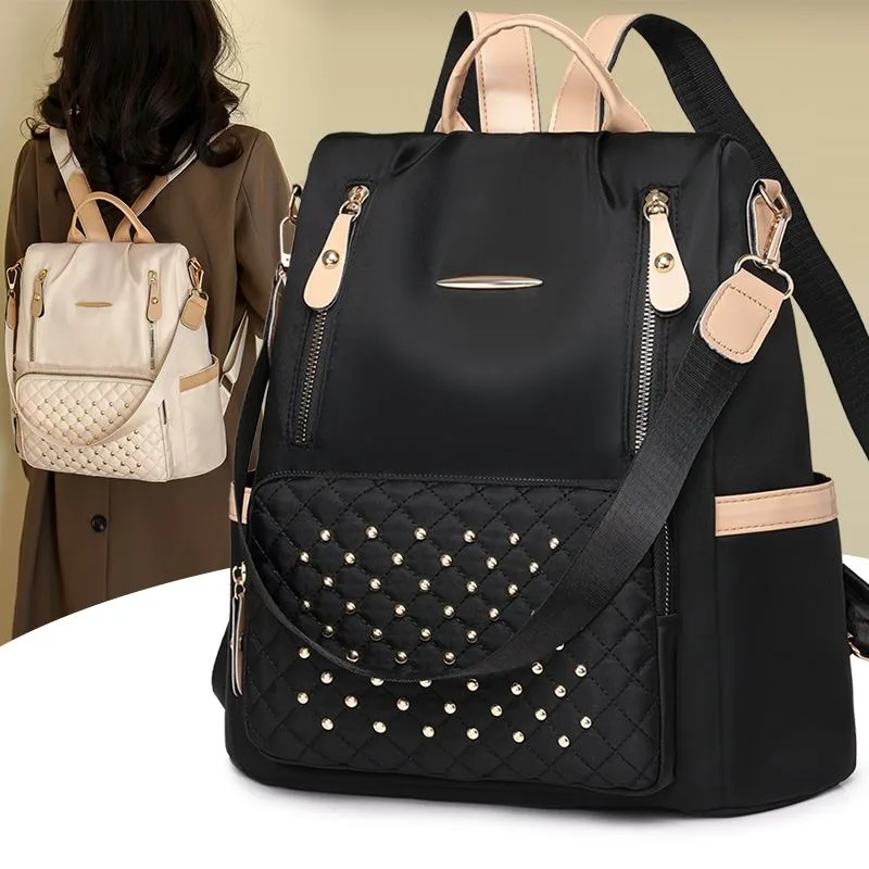 Zaino moda donna Zaini in nylon di grande capacità Zaino da viaggio grande femminile Borse da scuola Borsa a tracolla per ragazze adolescenti