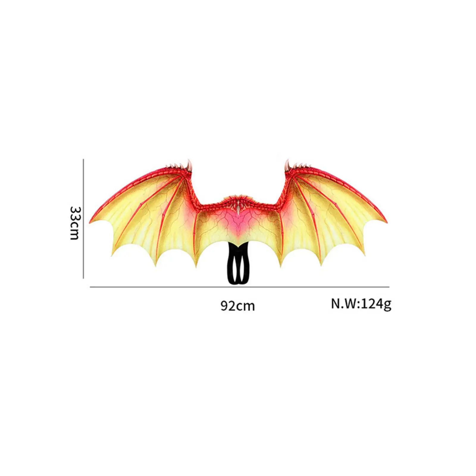 Dragon Wing Kids Costume Accessory for Stage Performance Decor Party Favors Red
