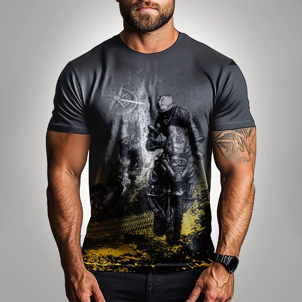 

2026 GS Off-Road Motorcycle Rally Adventure T-Shirt Fashionable Short Sleeve Cycling Shirt for Riders and Sports Lovers