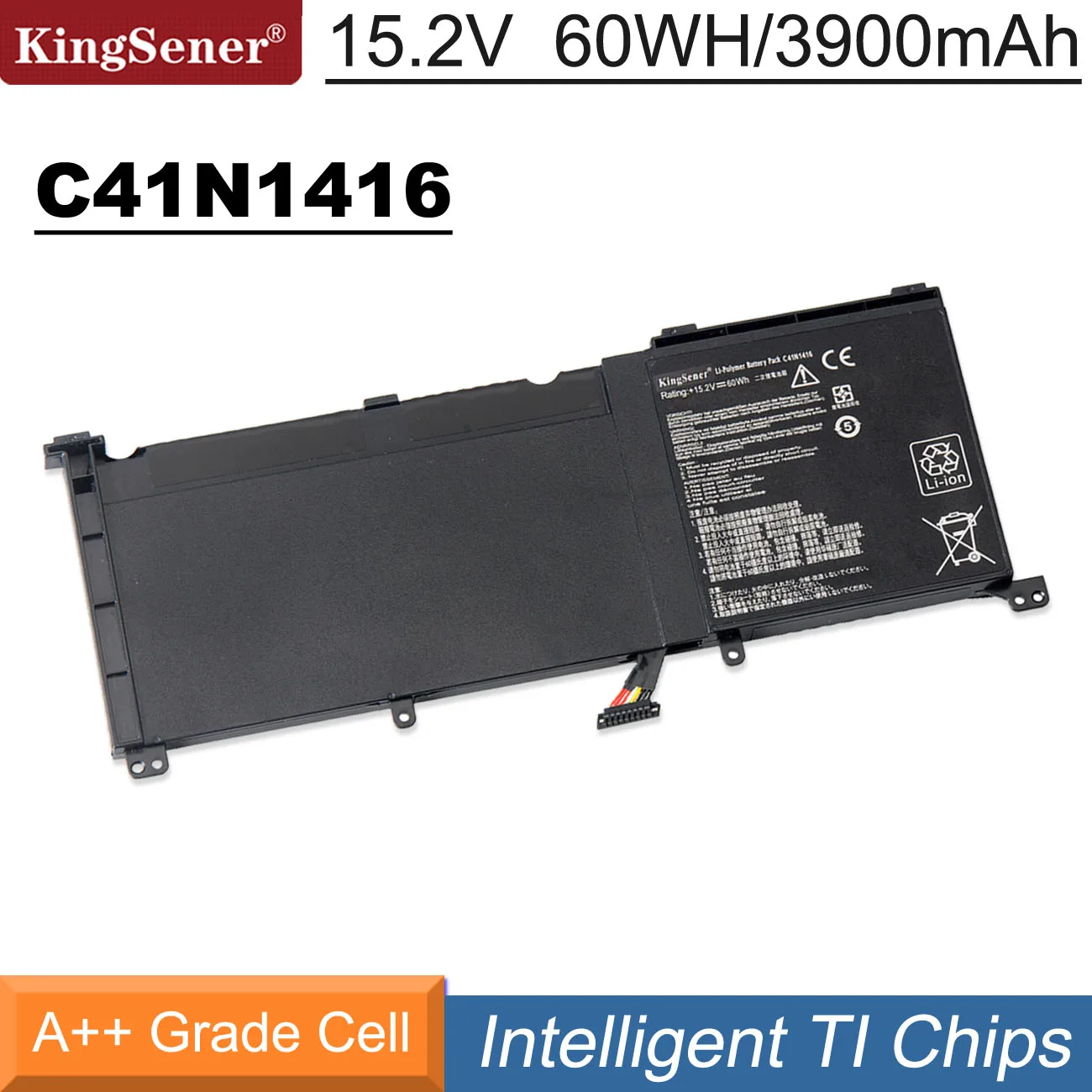 KingSener C41N1416 Laptop Battery for ASUS ZenBook Pro G501 G501J G501VW G501VJ G501JW G601J N501J UX501LW N501L UX501J Series