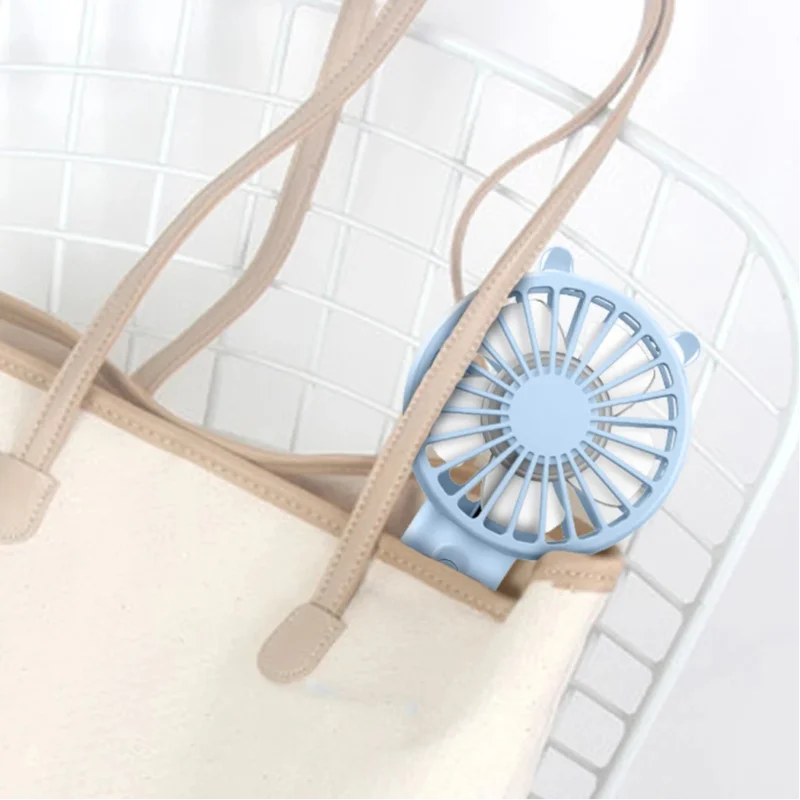 Xiaomi Handheld Fan Portable Mini USB Rechargeable Fan Small Makeup Eyelash Cooler Women Girls Office Travel Air Cooler Cute Fan