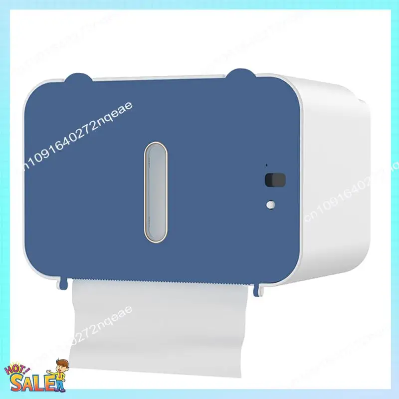 N08R Wall Mounted Automatic Tissue Box Induction Toilet Paper Holder Tissue Case Rack