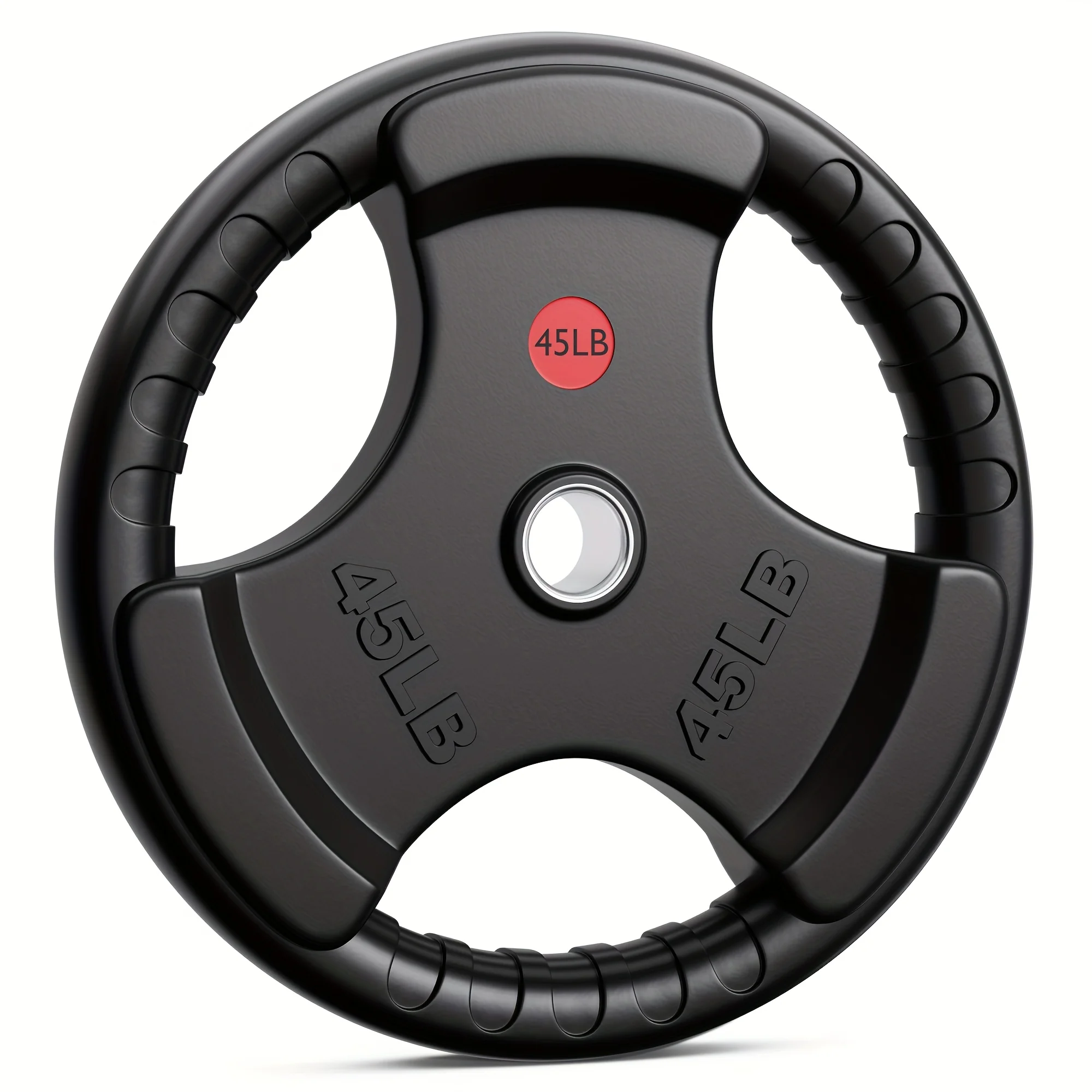 

2-Inch Bumper Plates, Weight Plates, Solid Iron Core & Ergonomic Grip, Rubber Weight Plate with Steel Hub for Weight Lifting And Strength Training, 10LB 25LB 35LB 45LB(Single)