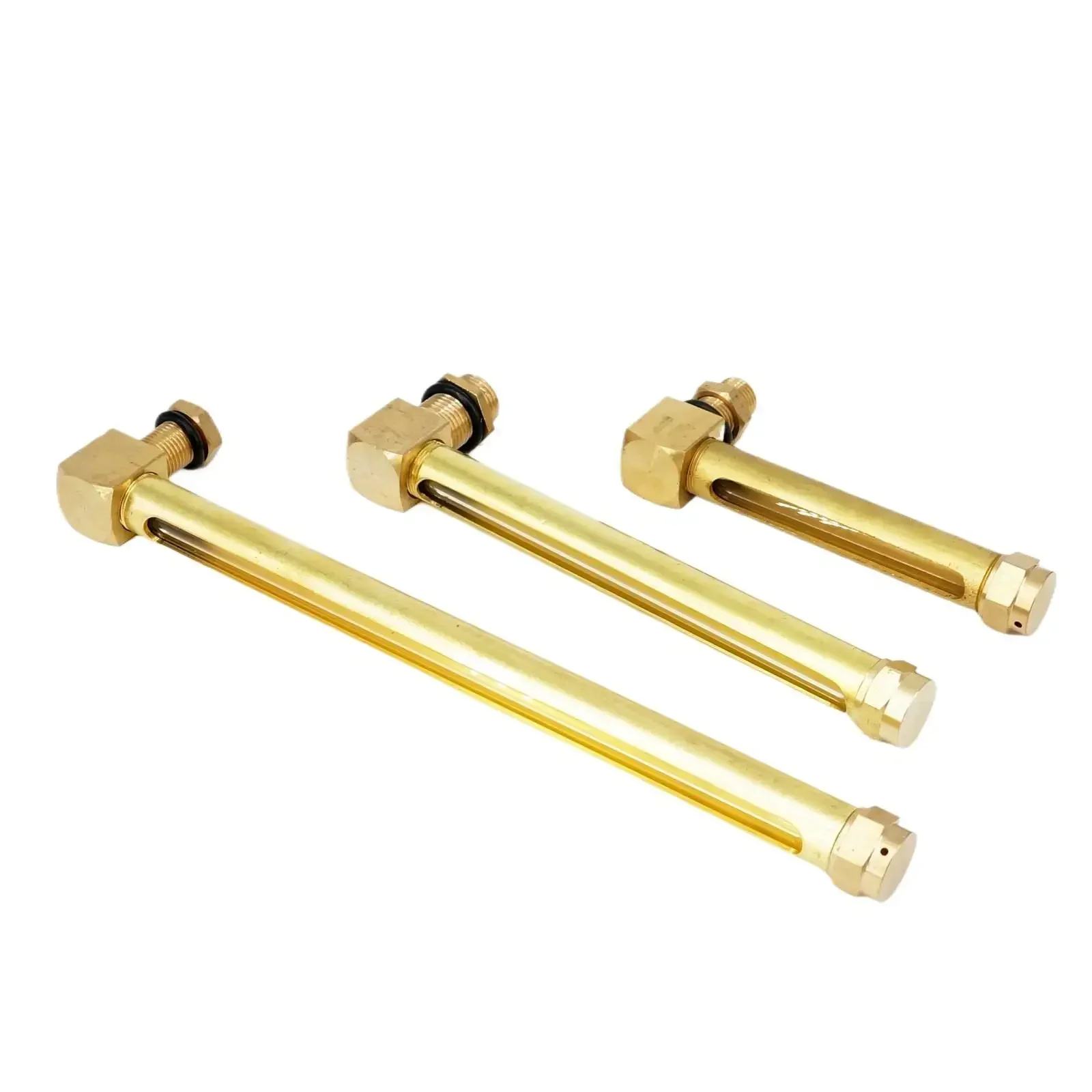 

1/4 "3/8" 1/2 "BSPP M10 M12 M14 M16, длина стекла 100/125/150/200 мм, латунное масло, индикатор уровня жидкости, прицел, стеклянные токарные станки