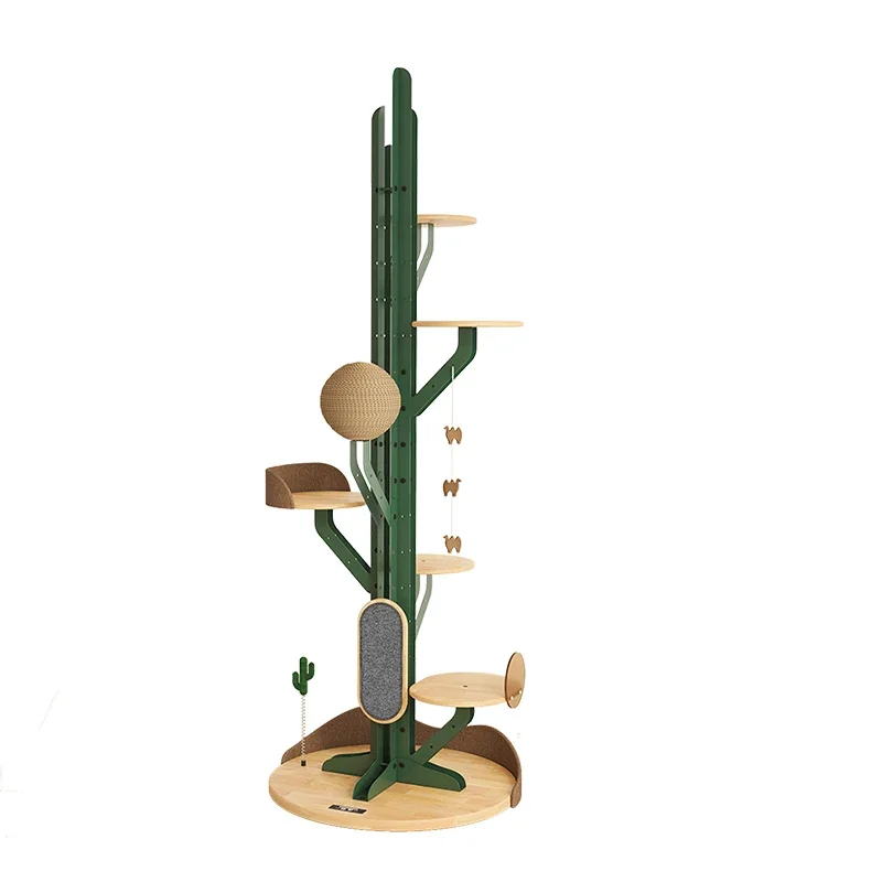 Cactus cat climbing frame litter tree integrated does a small height cat scratching board solid wood