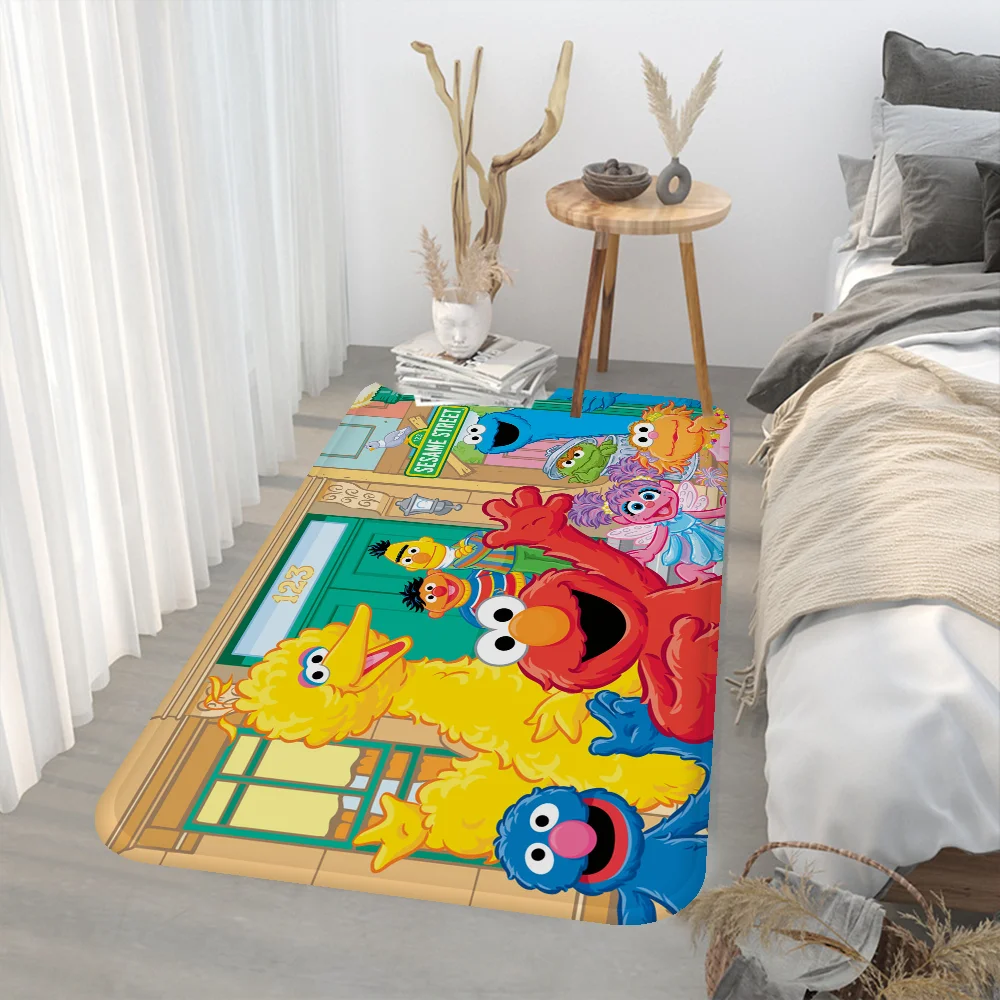 Cute Cookies Sesame Street Floor Mat Retro Multiple Choice Living Room Kitchen Rug Non-Slip Modern Home Decor