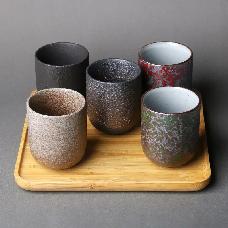 200ml Vintage Ceramics Tea Cup Japanese Stoneware Porcelain 128ml Coffee Mug Healthy Kung Fu Teacup Drinkware Sake Cups