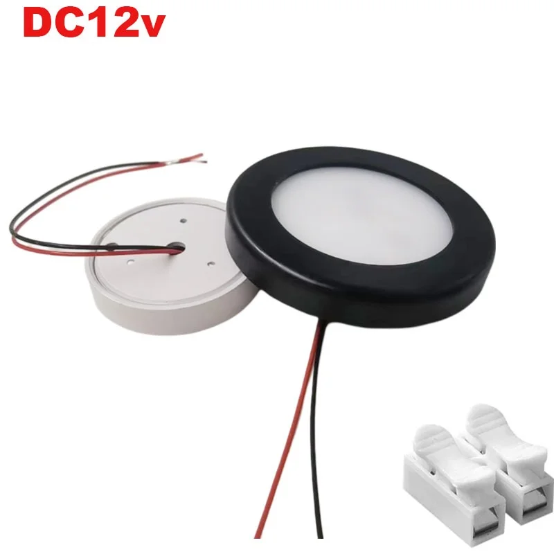 

DC12v LED Downlight Mini Surface Mounted 220V 5W 7W Panel Spot Light Ultra thin Indoor Lighting Home Kitchen Cabinet LampV