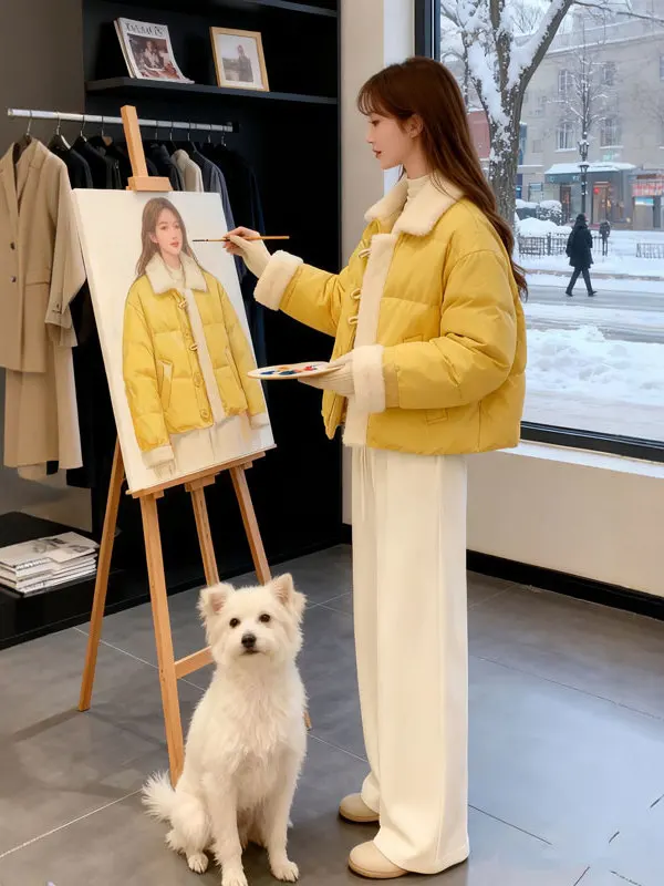 

Мягкий хлопковый костюм из двух предметов: топ и повседневные брюки. Антивозрастной, стильный образ на каждый день. Зимняя мода. Удобная женская одежда.