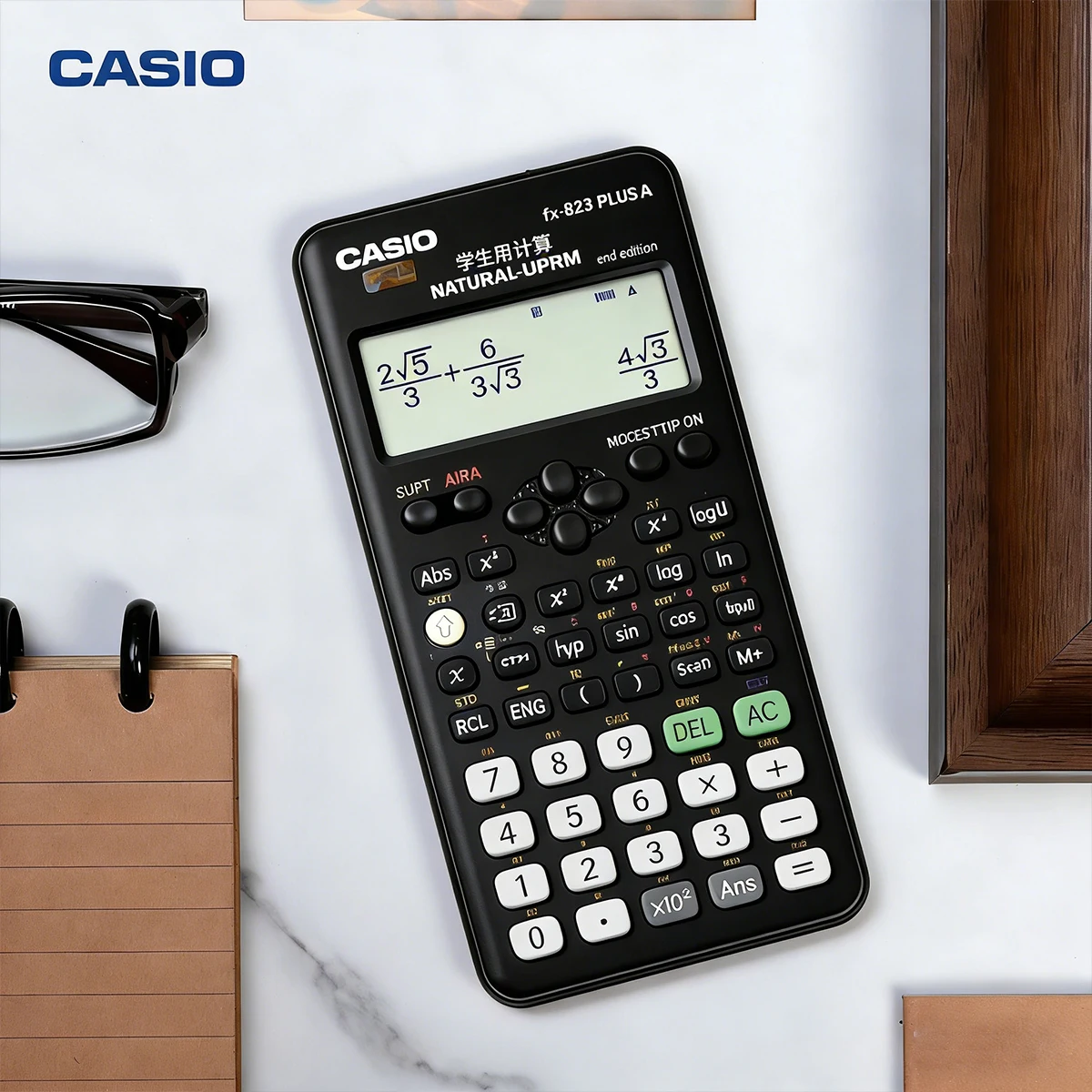 Calculadora Científica Casio FX-82ES, Versión China Especial para Exámenes de Graduación, Funciones para CPA Nivel 1 y 2, Unidades de Construcción