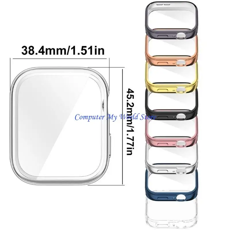 TPU COPER COPERTURA CASO ALLOGGIO SUCCHIO SCHOCHE per Watch Fit 3 Bumper Frame Case