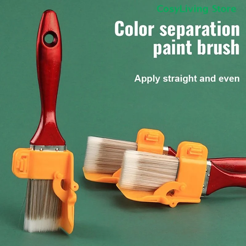 Multifunctional Edger Paint Brush Color Separator Interior Wall Roof Paint Brush Painting Brush Latex Paint Trimming Color Tool