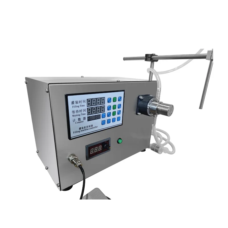

High Accuracy 1% Semi-Automatic Electric Magnetic Pump Liquid Filling Machine 5-1000ml Beverage Milk Juice Essential Oil Glass