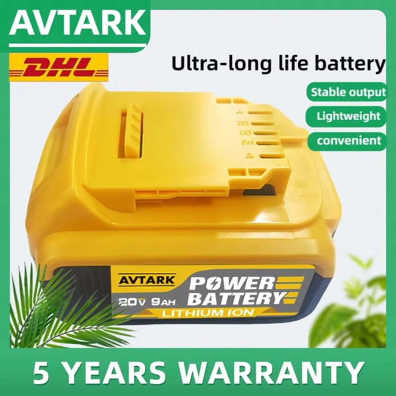 DCB203 For DeWalt 20V 6Ah Li ion Battery Replacement18v 20Volt Max Lithium Ion Batteries DCB206 DCB205 DCB204 DCB200Power Tools