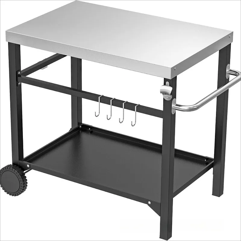 

Mobile BBQ trolley Stainless steel trolley, BBQ trolley