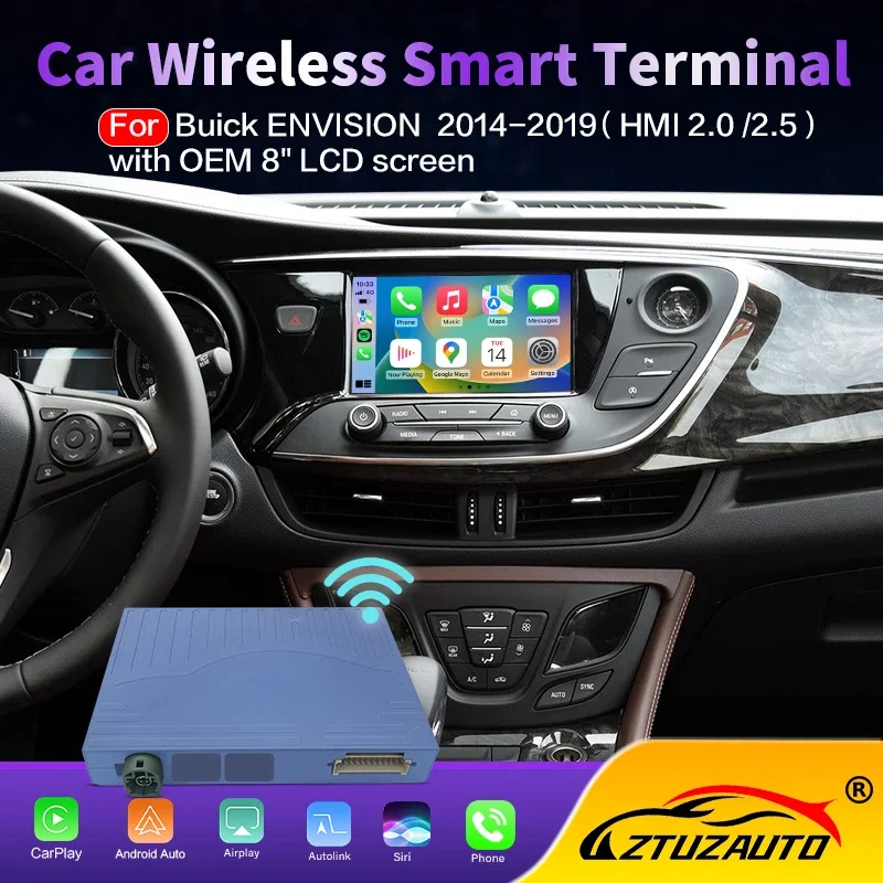 محول CarPlay اللاسلكي لـ Buick Envision 2014-2019 ترقية شاشة OEM مع التكامل التلقائي اللاسلكي Android #1
