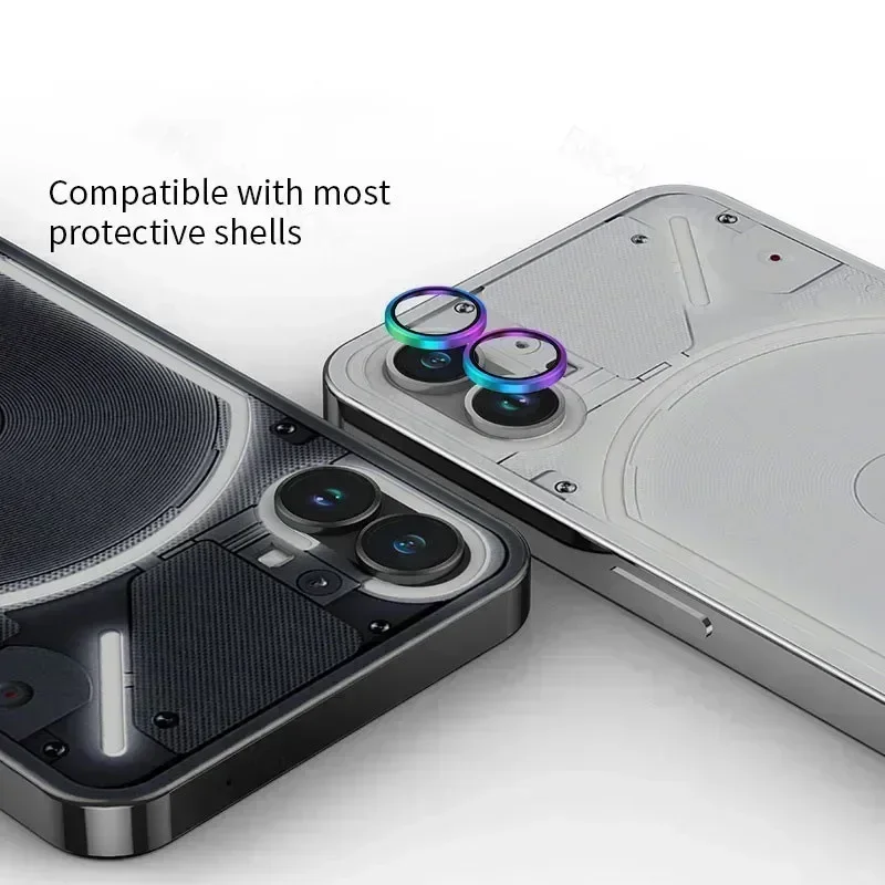 Camera Lens Metal Ring Protector Glass for Nothing Phone 2 1 Camera Lens Protection On Nothing Phone (2a) Camera Lens Film