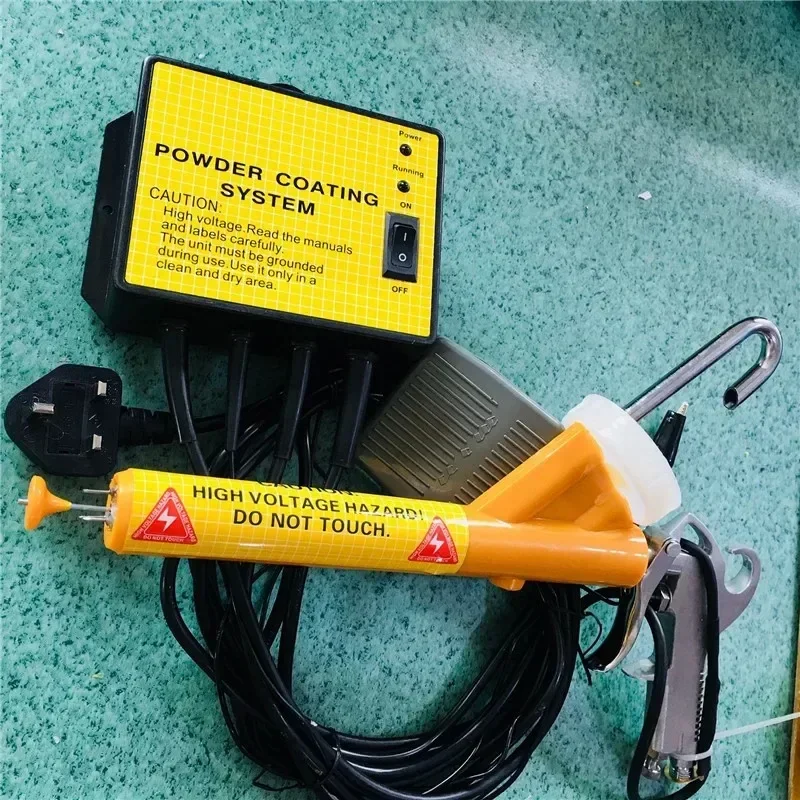 Metal workpiece spray machine Mini Powder Coating System PC02 Electrostatic spray gun 110V/220V