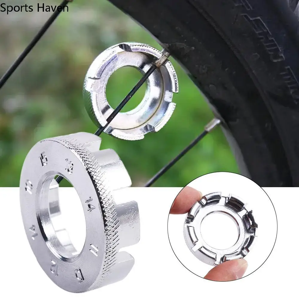 Portable Steel Bicycle Spoke Wrench 8 Way Spoke Nipple Adjustable Spanner Bike Accessories