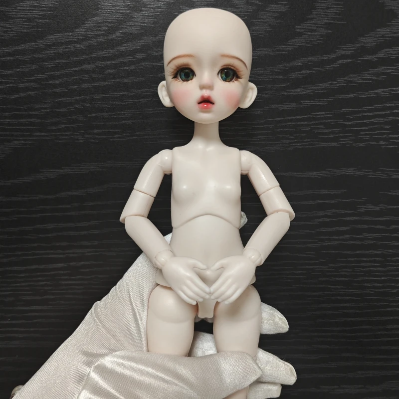 Głowa lalki 30 cm z oczami do głowy lalki BJD 1/6 lub całej lalki DIY do ćwiczeń makijażu ręcznego, prezent urodzinowy dla dziewczynek i córek