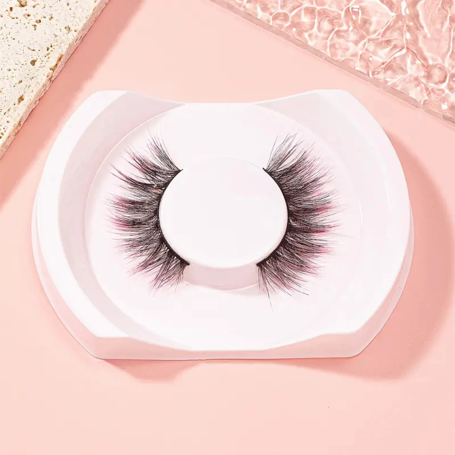 Vibrant False Eyelashes - Colorful and Creative Pair for Dramatic Curls, Gradient Glamour Eye Decoration to Enhance Your Look