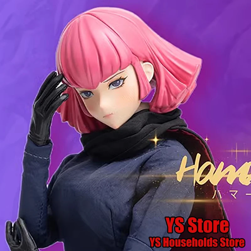 YIYA Studio 1/6 Scale Haman Karn Pink Hair Cute Girl Action Figure 23cm Cloth Long Boots Decors Movable Full Set Female Soldier