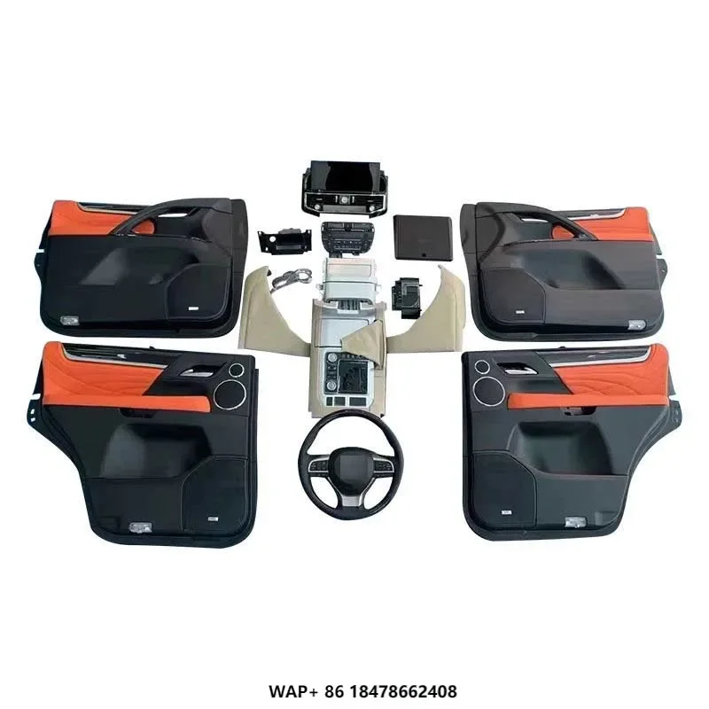 2008-2015 LANDC RUISER 200 Interior Upgrade  Kit with 4 Pieces Door Trim Panel Into 2021 Complete Kit