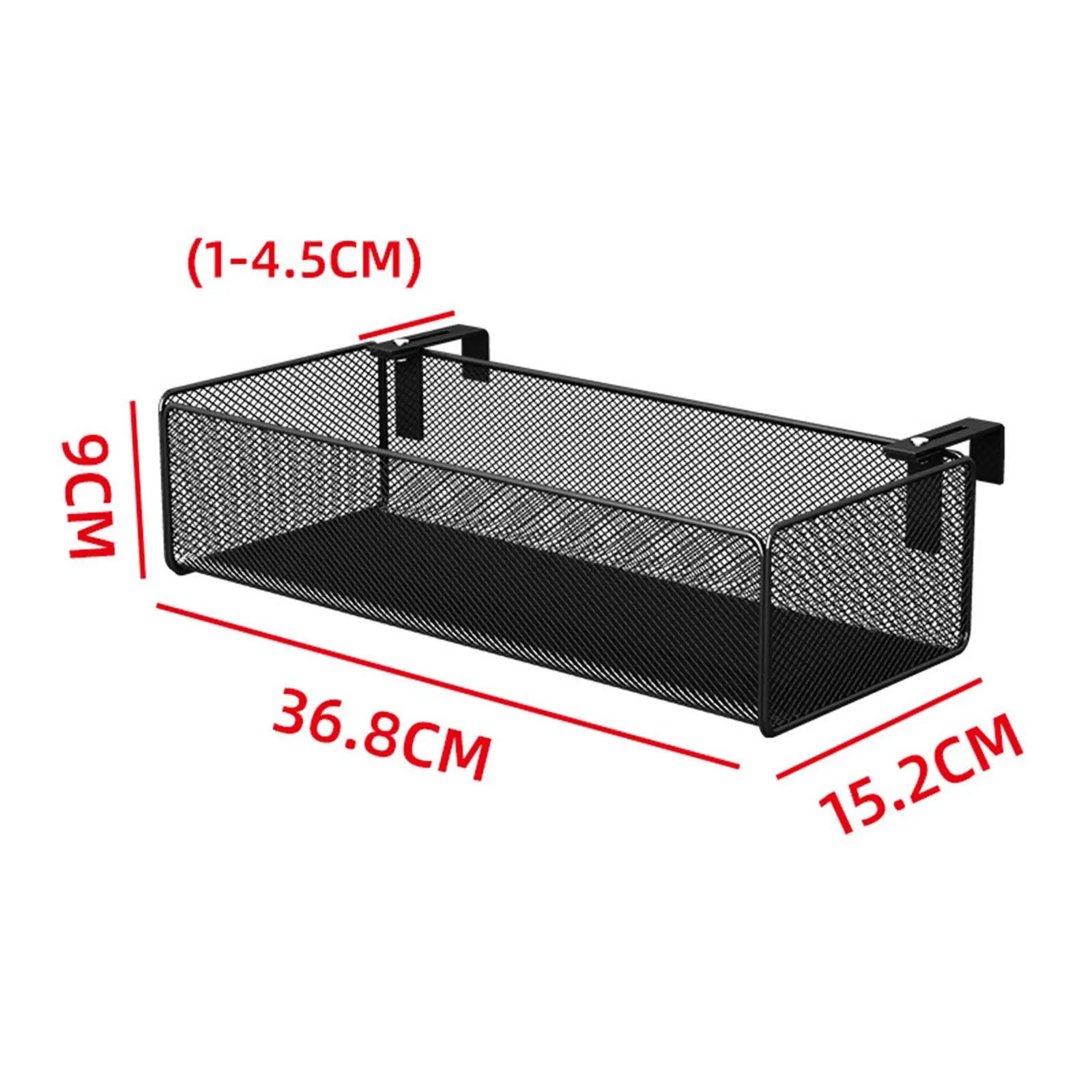 Imagem -06 - Divisor de Mesa de Escritório Pendurado Cesta de Armazenamento Organizador com Ganchos Ajustáveis para Parede Cúbica de Escritório