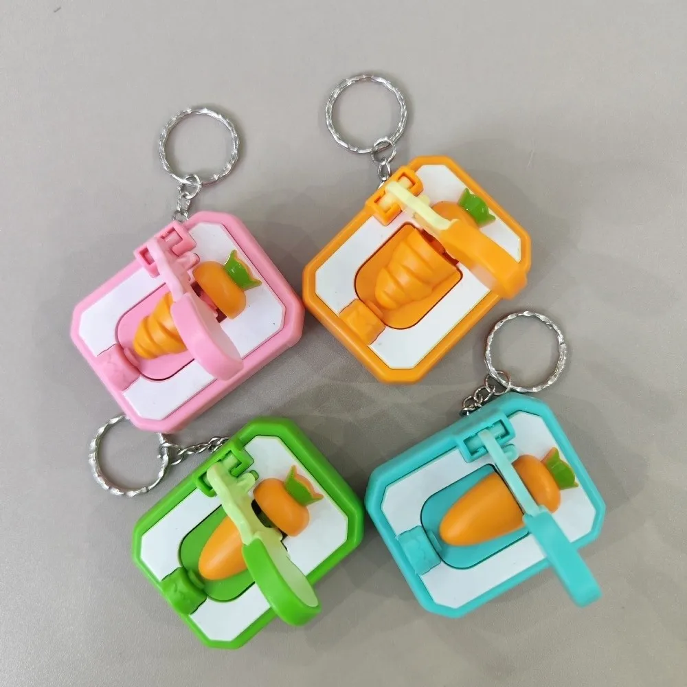Porte-clés créatif en forme de carotte et de fruits en tranches, pendentif de légumes simulé en plastique de maïs, pendentif de sac d'école, cadeaux