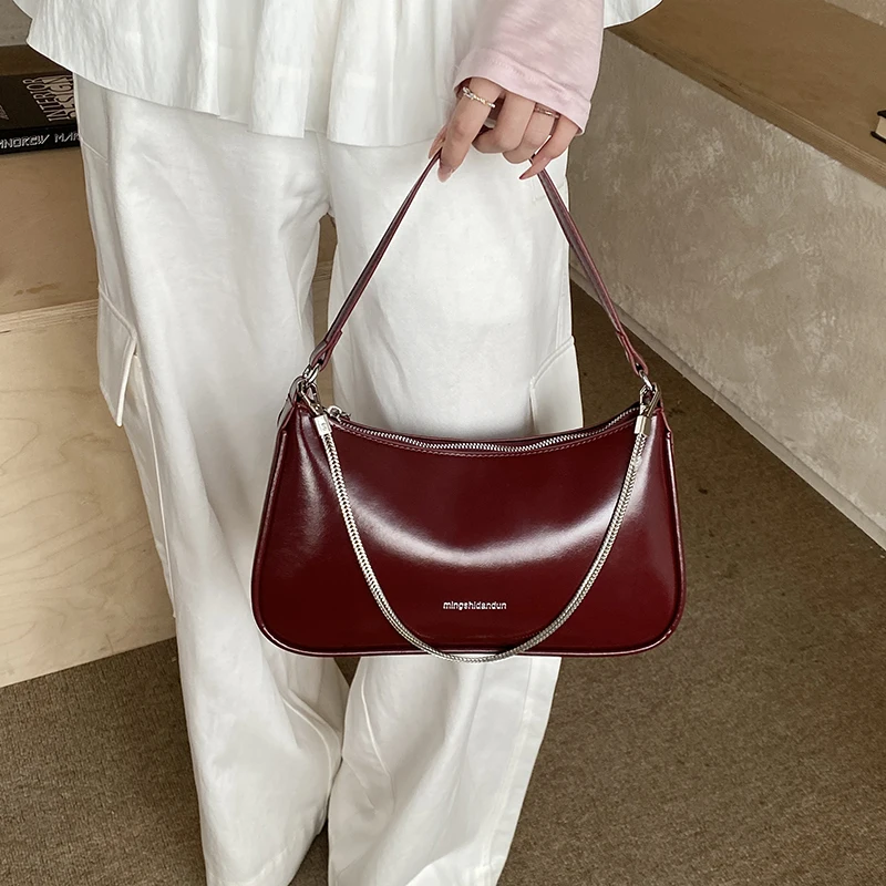 

Женская сумка-клатч из искусственной кожи, однотонная, квадратная, на молнии, с цепочкой, простой дизайн, модная сумочка на плечо