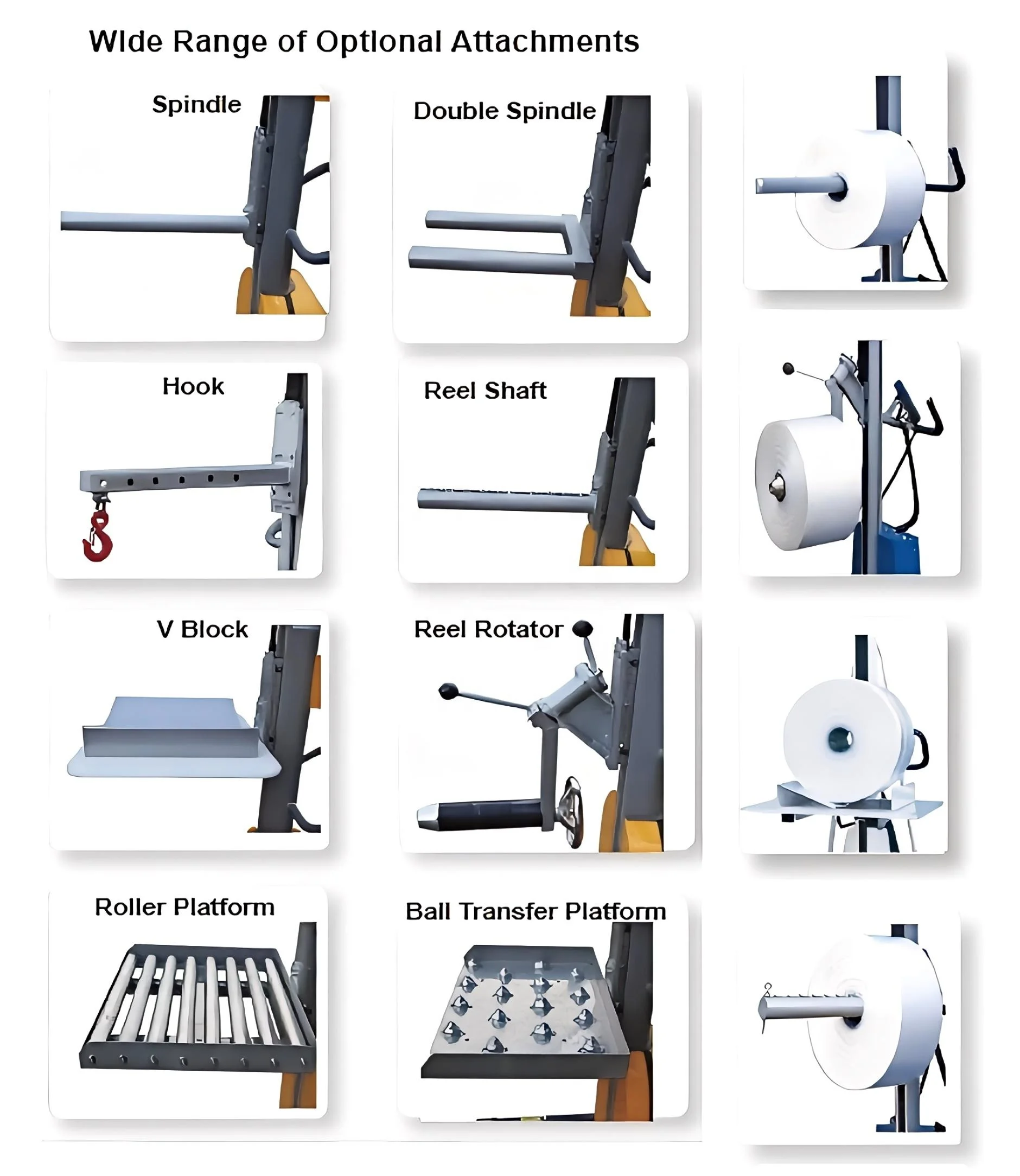 Deposit Price Semi Automatic Pallet Stacker Coil Material Handling Equipment Mini Winch Stacker Forklift Paper Roll Lifter