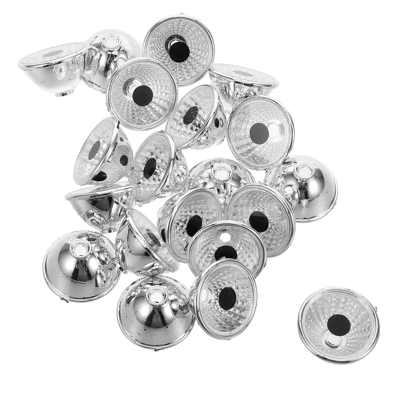 

100pcs Glowing Animal Decor Solar Led Lights For Garden Statues Realistic Resin Eyes Outdoor Indoor Spotlight Lamp Shade Black