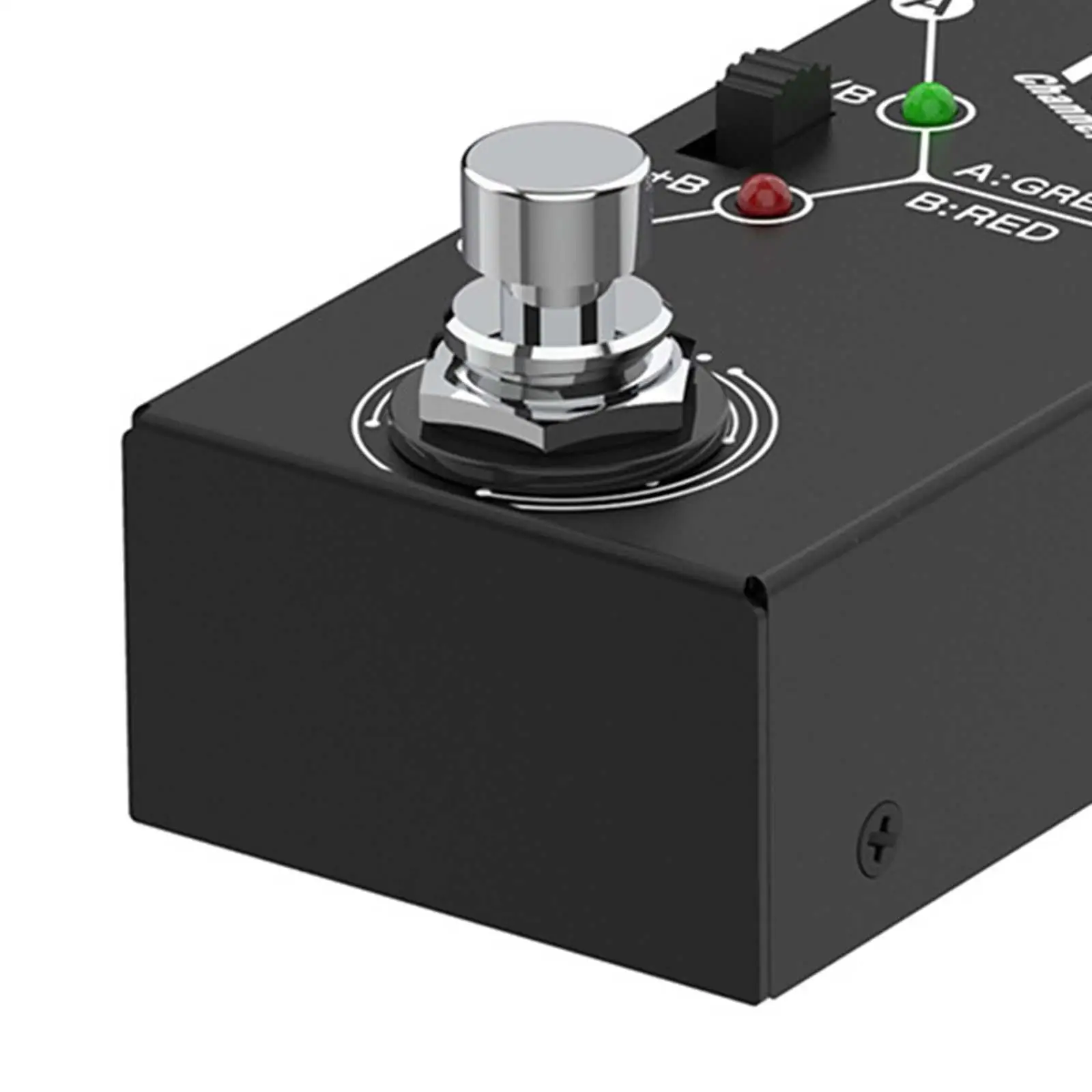 Portable Guitar Effects Pedal ABY Channel Selector Metal Sound Processor for Electric Guitar Practice Sessions