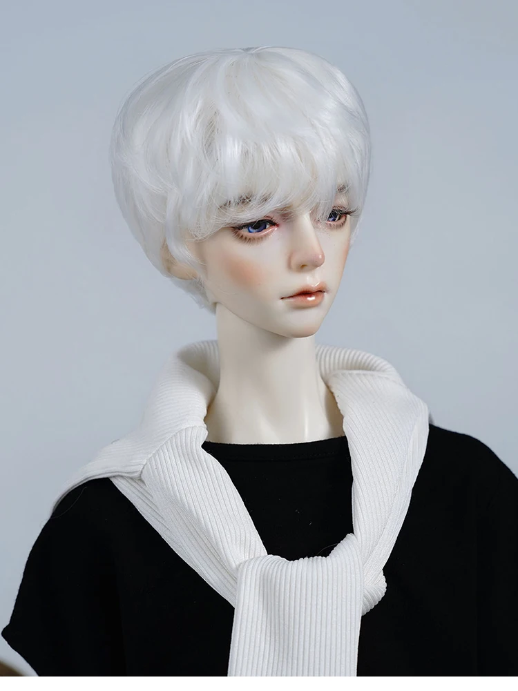 BJD doll wig suitable for 1/3 1/4 1/6 size bjd boy wig cute versatile short hair 1/3 1/4 1/6 wig doll accessories (five colors)