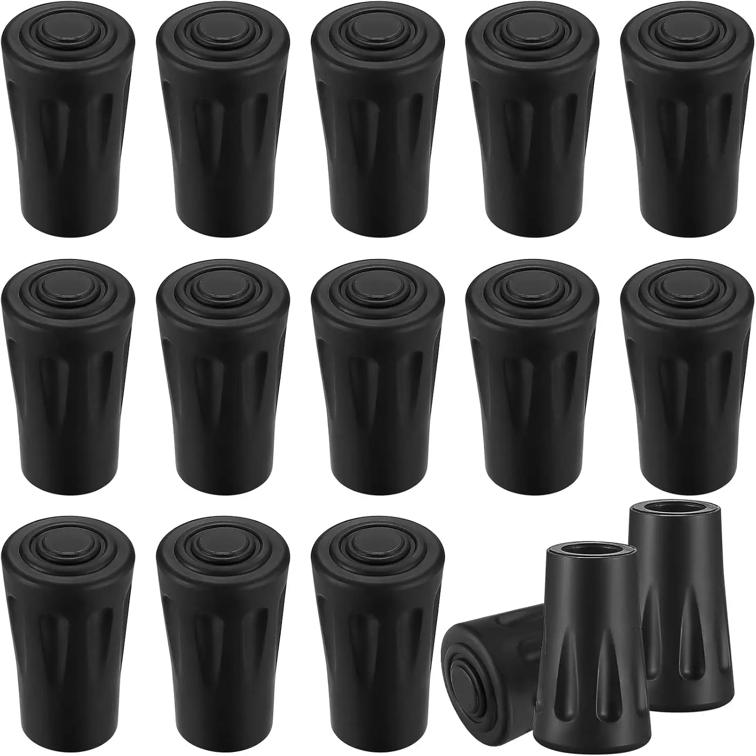 Puntas de goma para bastones de caminar y bastones de senderismo - Casquillos/Tapas finales