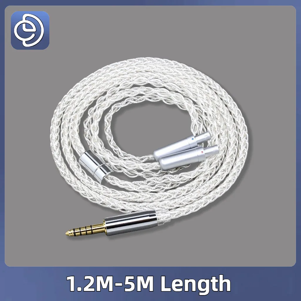 7n чистый серебряный палadium 8-ядерный HIFI DIY кабель для наушников Sennheiser D1000 HD800 HD820s HD800s HD820 Dharma 8392