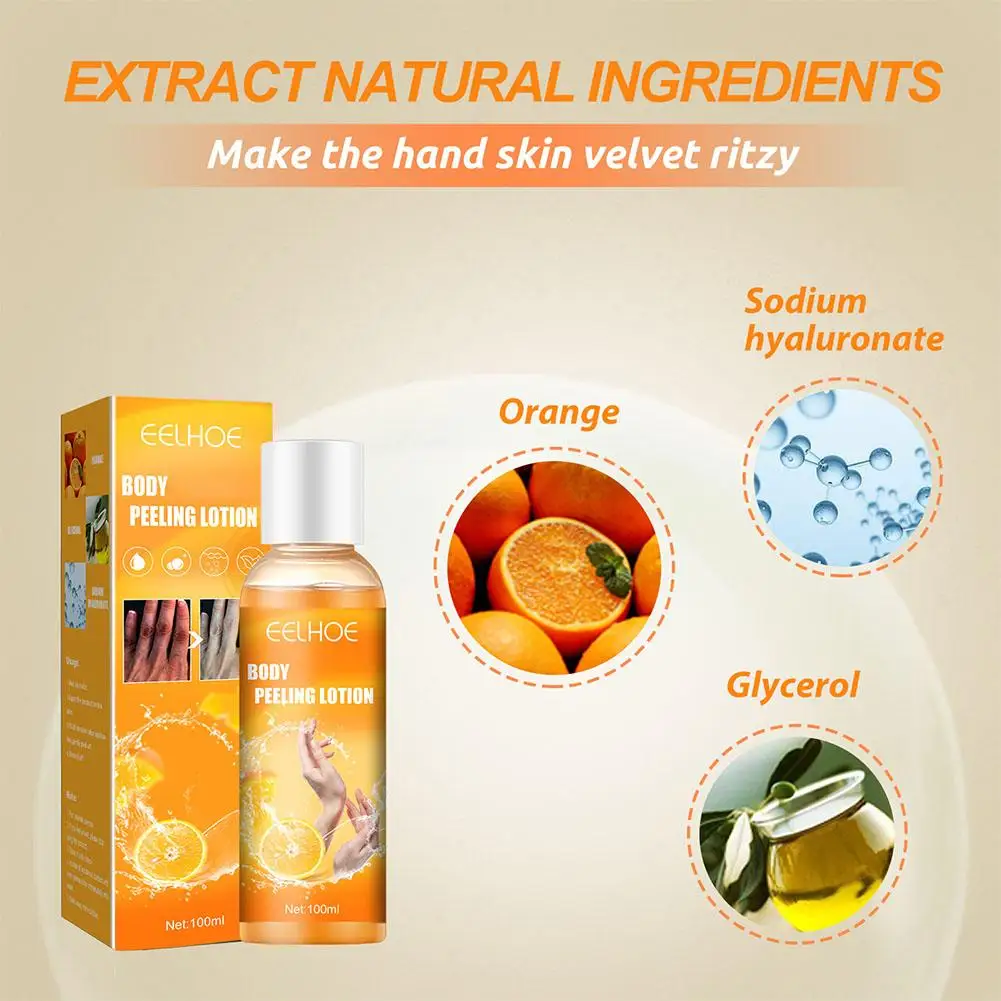 Tearable Gel Orange Peel Exfoliating Gel Peeling Cream Care Spots Face Body Skin Dark Fingers Lighten Armpits Exfoliate Ski X0A7