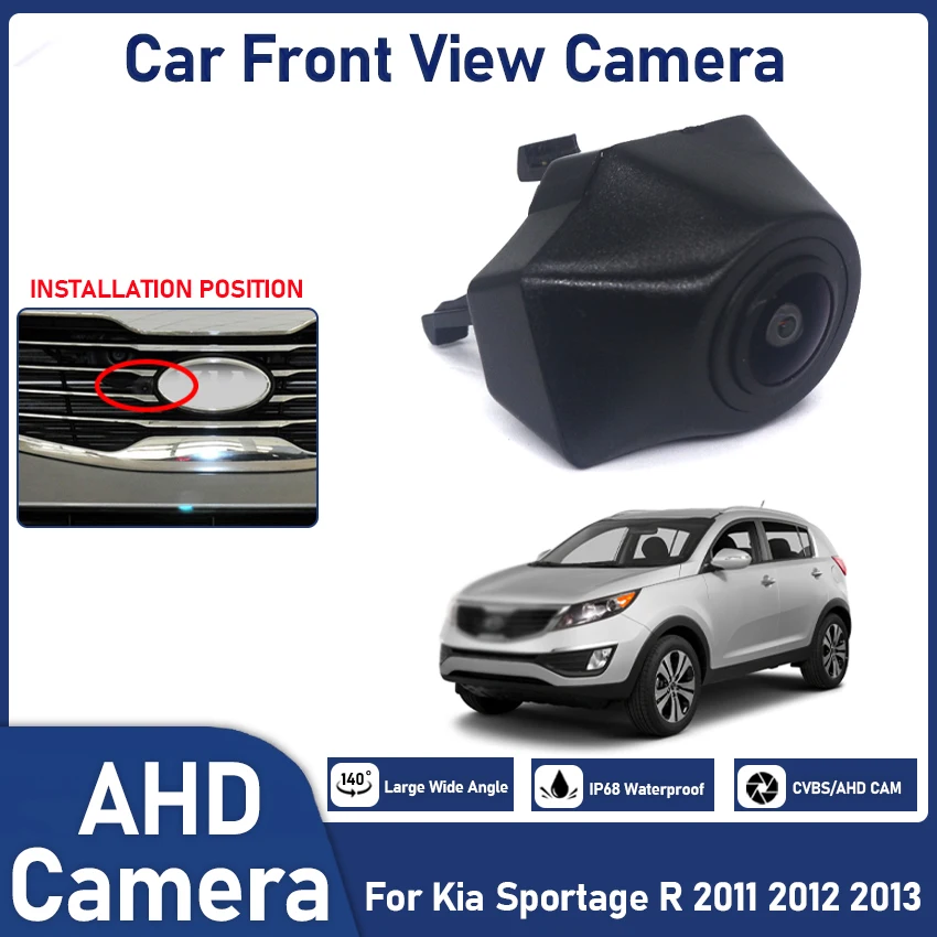 Waterproof Night Vision CCD Car Front View Logo Parking Camera For KIA Sportage R 2011 2012 2013 Installed Under The Car Logo