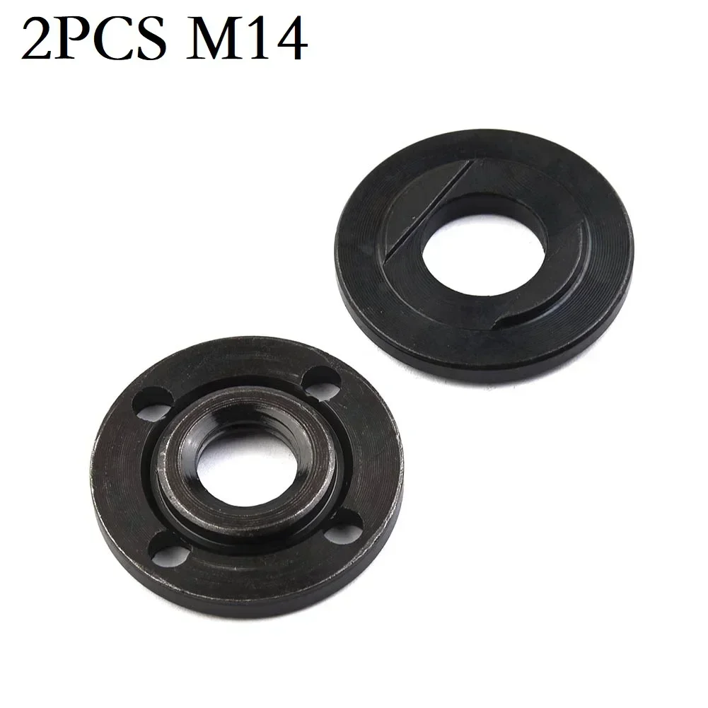 Outer Flange Nut Parts, Power Inner Tool, Spindle Nut, Lock Set, Moedores para Flange, Grinder Thread, 14mm, 2pcs