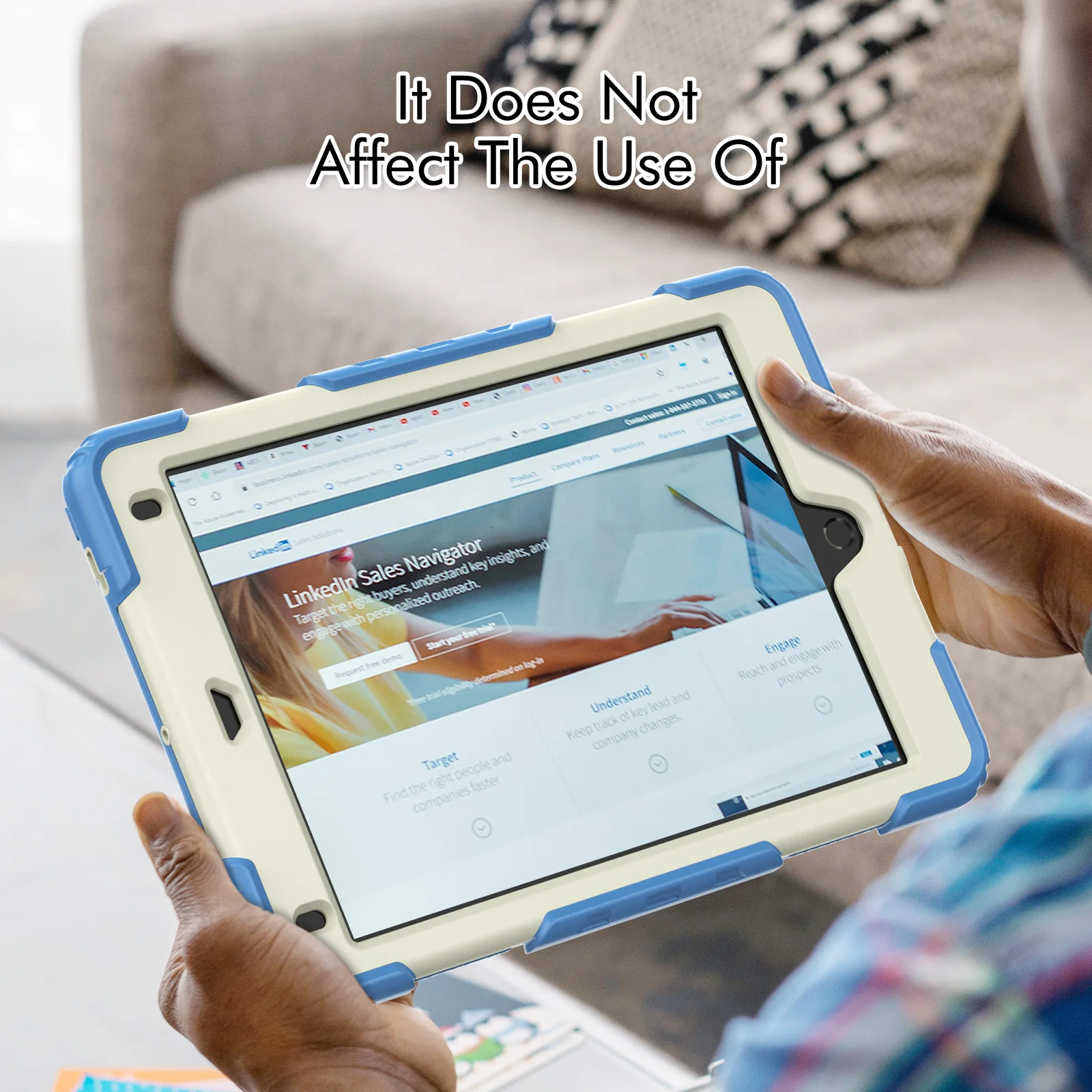 Custodia da 10 pezzi per iPad Pro11 2021 2022 custodia antiurto per bambini per IPad Air 2 4 5 10.9 10th 10.2 custodia per tracolla con maniglia per cavalletto