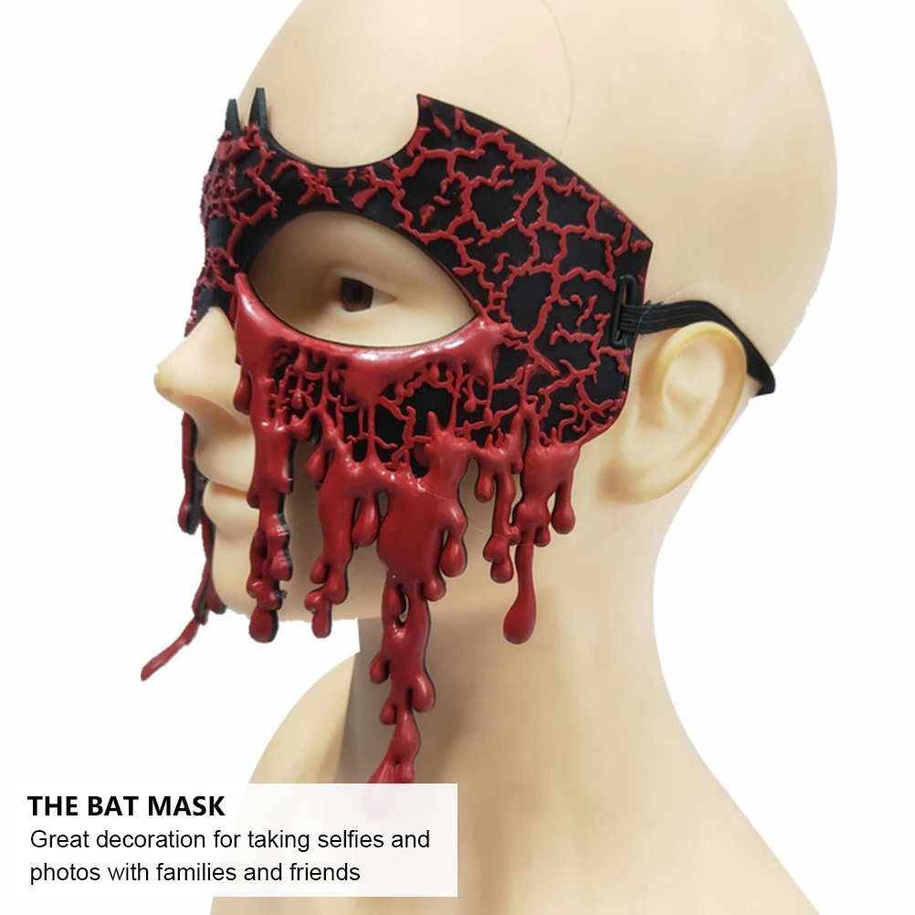 

Bat Mask Halloween Half Face Masquerade Ball Masks Party Carnival Pvc Cosplay Lovers
