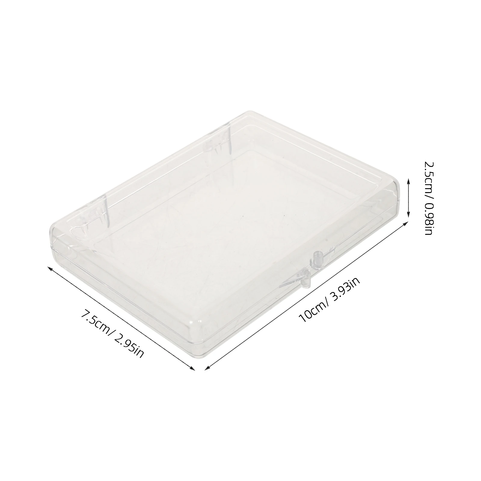 8Pcs Card Organizer Case Transparent Desktop Card Storage Box for Business Cards Acrylic Office Holder Display Stand Container